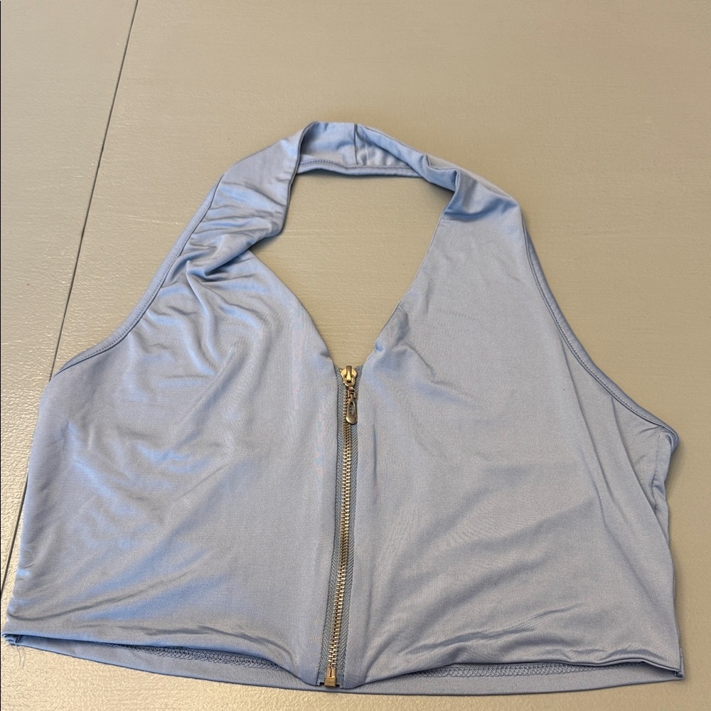 SHEIN | Zippered Halter Top